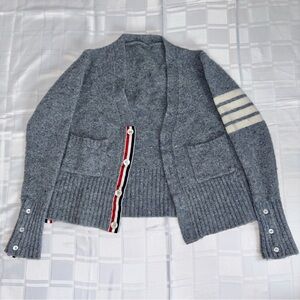 Authentic Thom Browne 4-Bar V-neck Cardigan ✨ Size XS